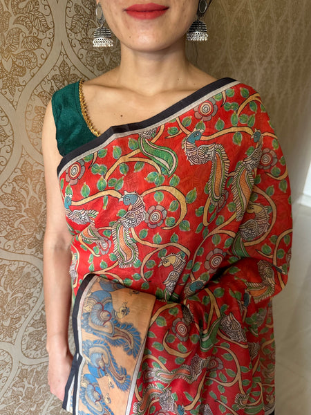 Mixed Fabric Saree