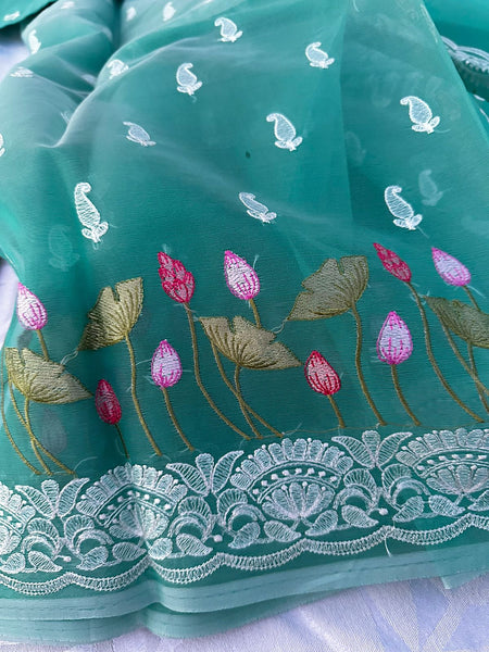 Mixed Fabric Saree