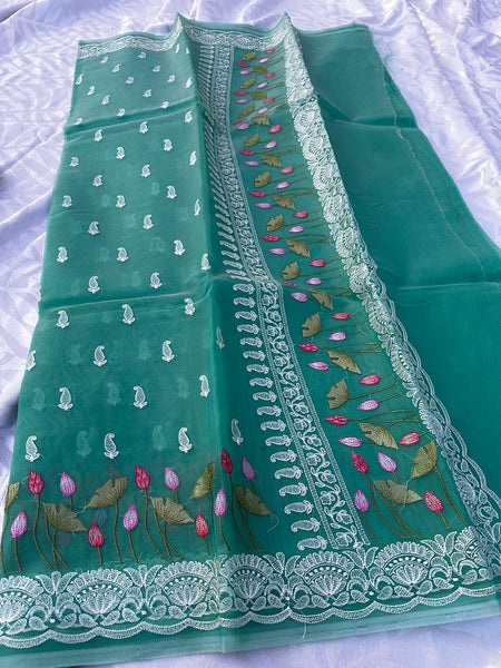 Mixed Fabric Saree