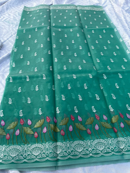 Mixed Fabric Saree