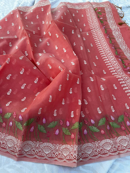 Mixed Fabric Saree