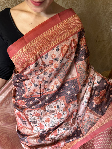 Mixed Fabric Saree