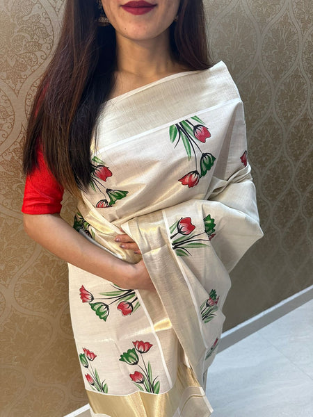 Christmas Saree