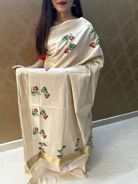 Christmas Saree