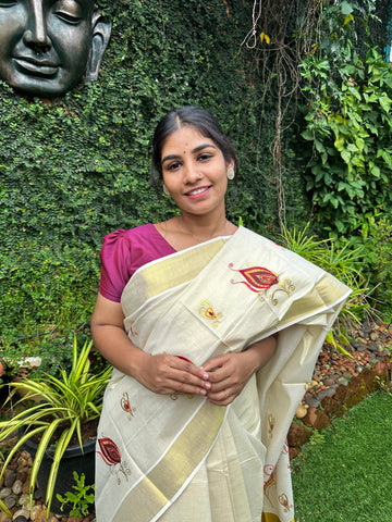 Christmas Saree