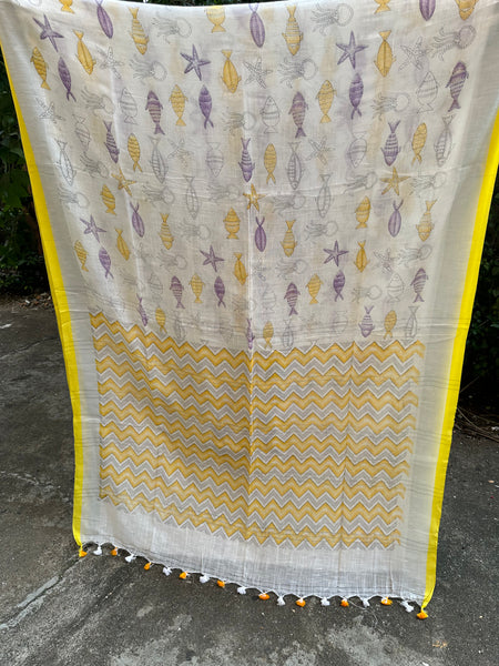 Linen Saree