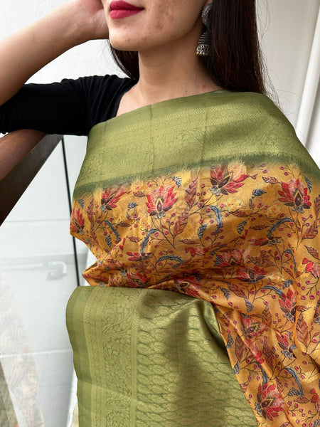 Mixed Fabric Saree