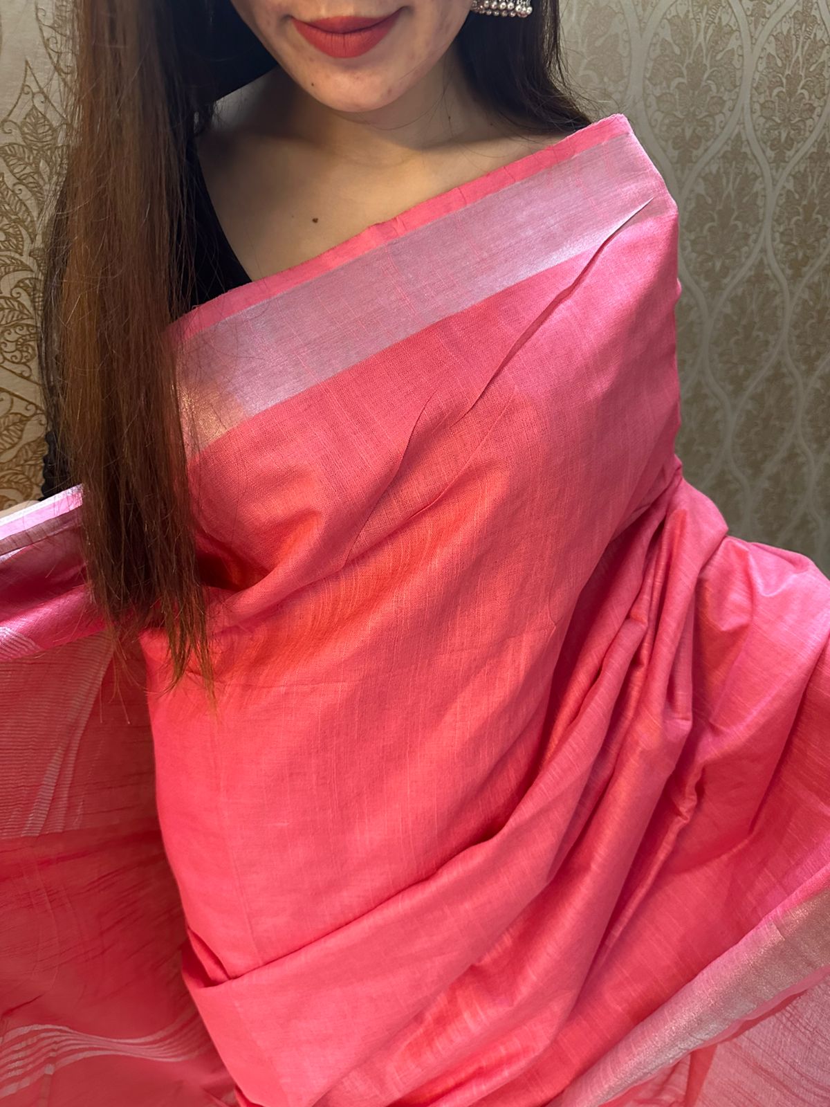 Linen Saree