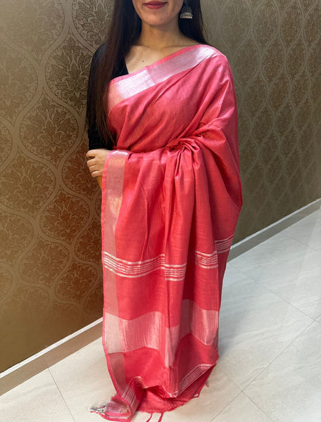 Linen Saree