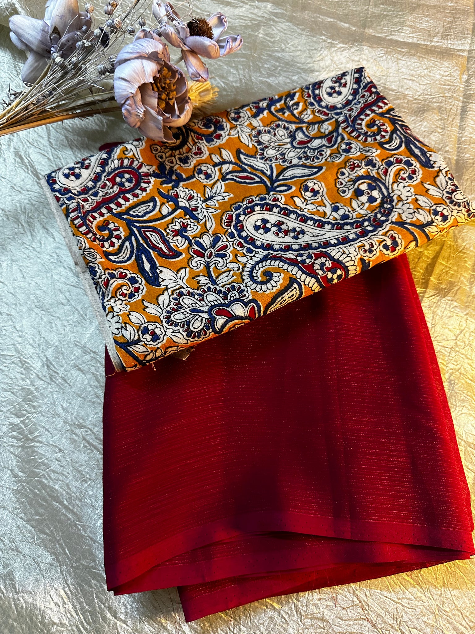 Mixed Fabric Saree