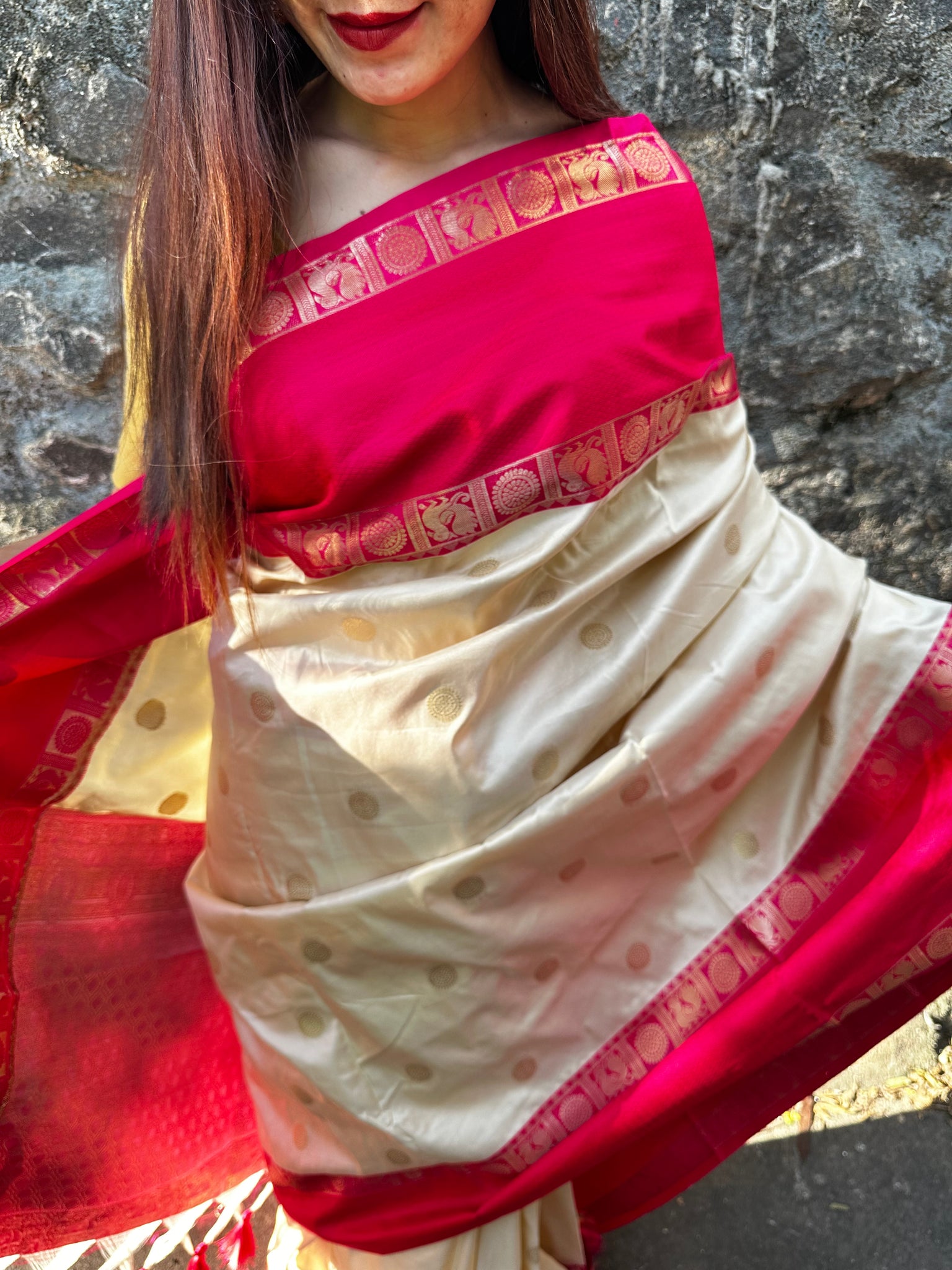 Christmas Saree