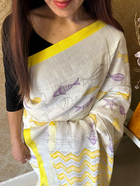 Linen Saree